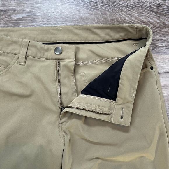 Lululemon Commission Pant Slim Fit Khaki Beige Size 31 Men’s ABC Tech Pocket - Picture 3 of 9